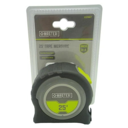 

New Master Mechanic 217967 ABS Tape Measure with Belt Clip 1-3/16 x 25 Each