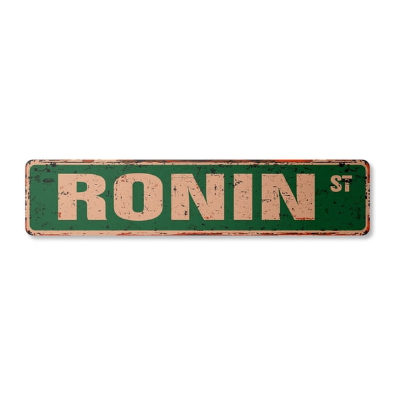RONIN Vintage Plastic Street Sign Childrens Name Room Sign | Indoor/Outdoor |  18" Wide