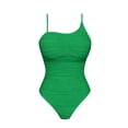 thumbnail image 4 of cocolona Womens One Piece Swimsuit Sumemr Solid Color Slim Tummy Control Bathing Suit Vacation Beach Swimwear, 4 of 6