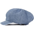 thumbnail image 2 of Gorro de mezclilla unisex de gran tamaño para pintor de periódicos, boina plana, 2 of 2