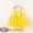 Yellow, variant on Summer Toddler Girls' Embroidered Short Sleeve Dress Above-Knee Casual Playwear and Party Outfit,Breathable Lightweight Spring Summer Clothes for Baby(Yellow,18 Months)
