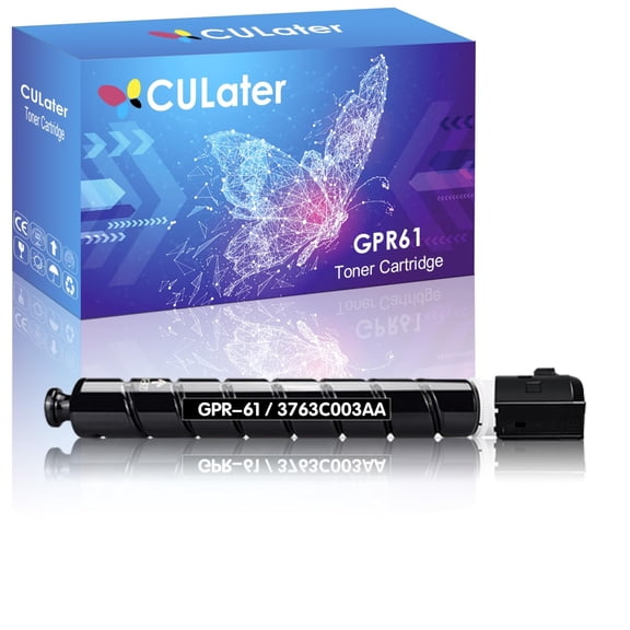 CULater GPR61 GPR-61 Black Compatible Toner Cartridge Replacement for 3763C003 3763C003AA GPR61K for Canon imageRUNNER Advance DX C5840 C5840i C5850 C5850i C5860 C5860i C5870 C5870i Printer(1 Black)