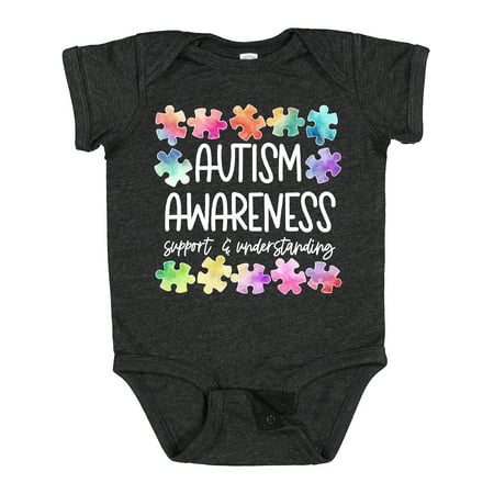 

Inktastic Autism Awareness Support and Understanding Puzzle Pieces Gift Baby Boy or Baby Girl Bodysuit