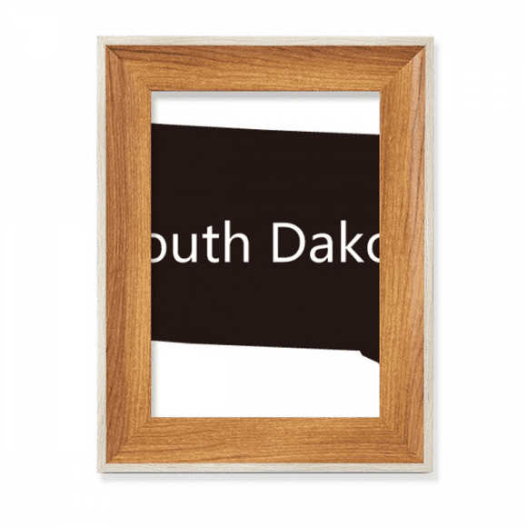 South Dakota USA Map Outline Desktop Wooden Photo Frame Display Picture Art Painting Multiple Sets