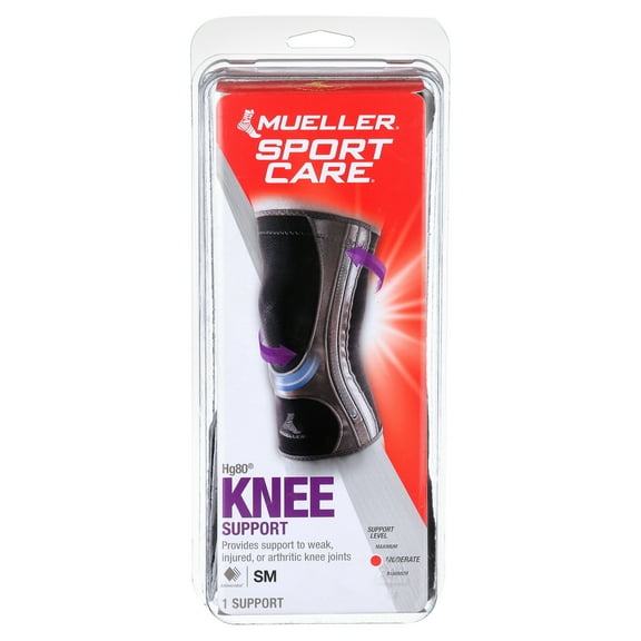 Mueller Hg80 Knee Support, Black, Small