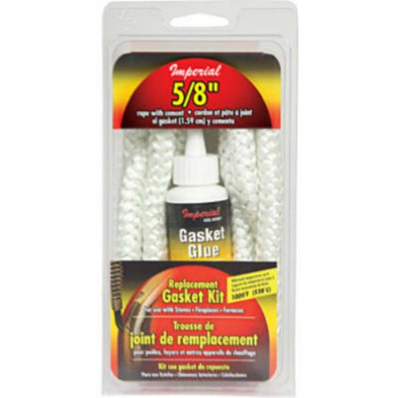 

New Imperial GA0186 Fiberglass Gasket Rope Kit with 2 Oz Cement White 5/8 x 6 Each