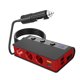 thumbnail image 1 of Inteprter Divisor de enchufe de encendedor de coche 4 puertos QC3.0 adaptador antideslizante mejora de repuesto con interruptor negro Electrónica negro rojo, 1 of 6