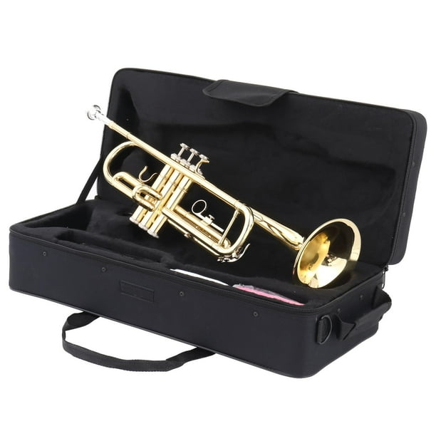 Zimtown Lacquer Brass Bb Trumpet Kit with Case & Accessories Gold