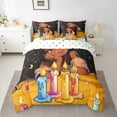 thumbnail image 2 of Afro Girls Comforter Set 7 Piece Bed in a Bag Twin,American African Princess Magical Bedding Sets Black Hair Girl Sheet Set with Comforter, 2 of 5