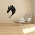 thumbnail image 2 of Beautiful Horse Stallion Portrait Silhouette Beautiful Horse Stallion Mare Vinyl Wall Art Wall Sticker Wall Decal Cowboy Cowgirl Farm House Wall Decoration Home Room Décor Design Size (20x14 inch), 2 of 3