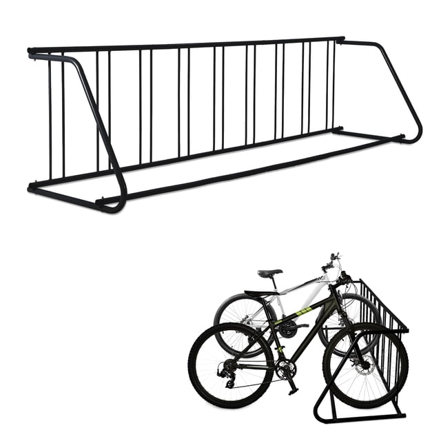 QinaQin Floor-Standing Bicycle Racks, Ground-Level Bicycle Parking Racks, All-Steel Garage Bicycle Racks, Suitable for Street, Backyard, and Bicycle Activity Storage