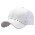 thumbnail image 2 of Only Moment White Mesh Hat Original Classic Low Profile Baseball Cap Adjustable Automatically Classic Cotton Plain Hats Adjustable for Men Women Running Outdoor Activities One Size, 2 of 2