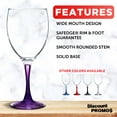 thumbnail image 2 of Nuance Wine Glasses by ARC 10.5 oz. Set of 10, Bulk Pack - Restaurant Glassware, Perfect for Red Wine, White Wine, Cocktails - Purple, 2 of 5