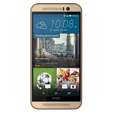 HTC ONE M9 T-Mobile / AT&T 32GB Unlocked GSM 20MP Camera Smartphone, Amber Gold (Grade A Certified (Best Htc One M8 Camera App)