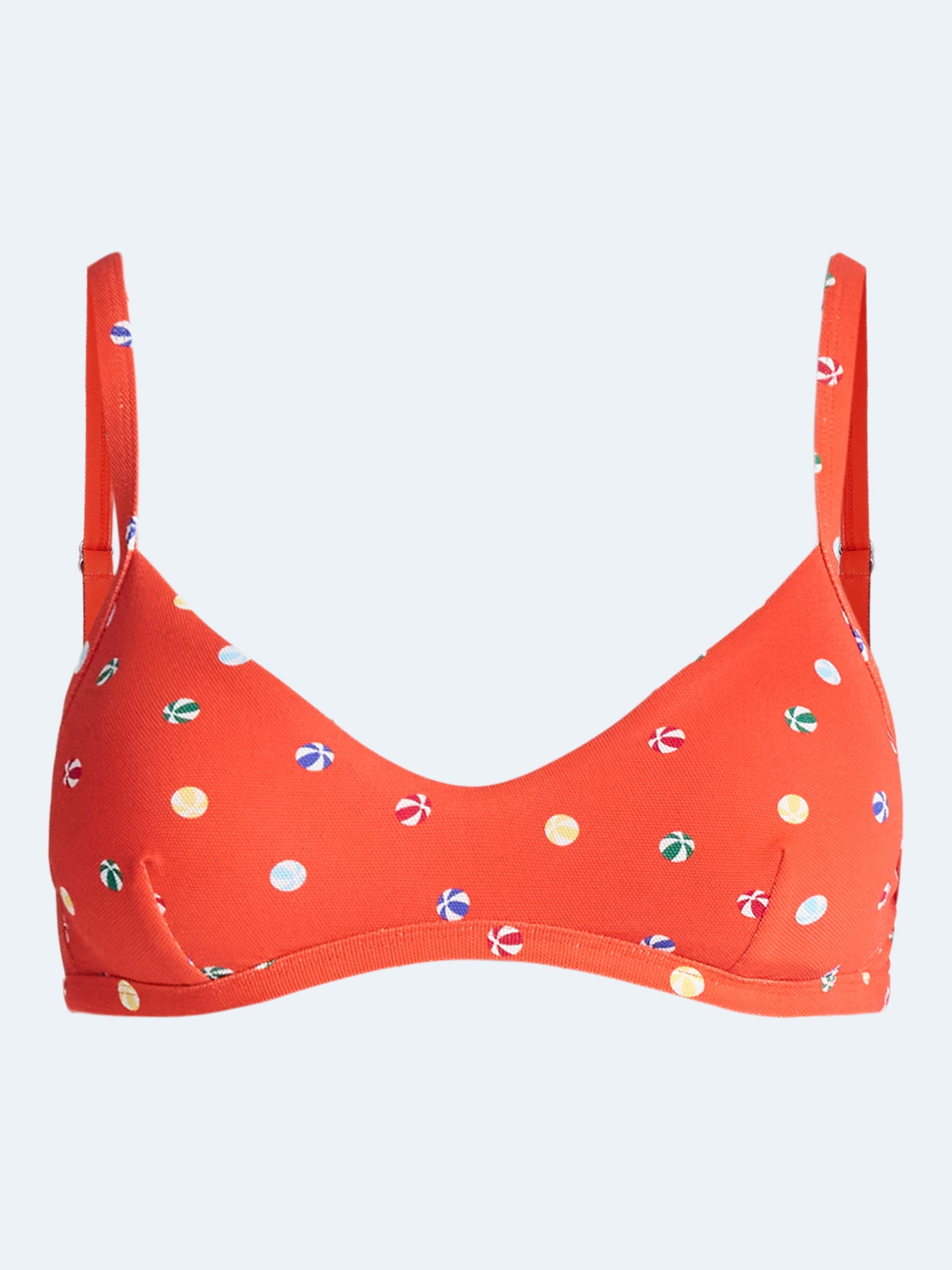Free Assembly Women's Longline Triangle Bikini Top, Sizes XS-3X