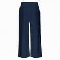 thumbnail image 6 of Ccpelsie Girls Straight Leg Casual Pants Baggy Fit Lounge Sweatpants Elastic Waist Soft Joggers with Pockets Spring Everyday Wear(A01-Navy,6-8 Years), 6 of 7
