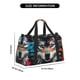 thumbnail image 3 of Disketp Tie-Dye Wolf Head Bolsa de Viaje Tipo Duffle, Bolso de Mano para Fin de Semana para Mujer, Bolsa de Gimnasio Ligera para Hombre, Esencial para Viajes, 3 of 7