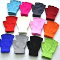 thumbnail image 2 of Guantes de invierno para adultos, cálidos, tejidos, media palma, medio dedo, hombres y mujeres, estudiantes, guantes de medio dedo, 2 of 4