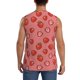thumbnail image 4 of Balery Red Strawberry Camisetas sin mangas para hombre, absorbe la humedad y protege contra el mal olor.-Small, 4 of 7