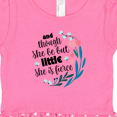 thumbnail image 3 of Inktastic Though She Be but Little Fierce Quote Gift Baby Girl Dress, 3 of 4
