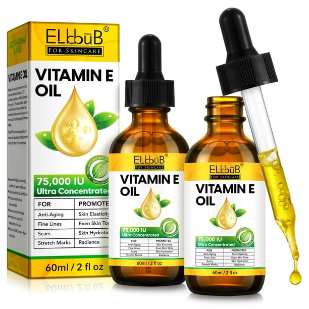 Aceite de vitamina E ELBBUB 75,000 UI ultraconcentrado 60 ml