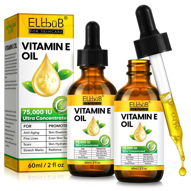 Aceite de vitamina E ELBBUB 75,000 UI ultraconcentrado 60 ml