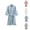 Light Blue, variant on Kimono Robe for Men Women Waffle Knit 3/4 Sleeve Yukata Spa Sauna Bathrobe with Pockets Shower Robe Sleepwear