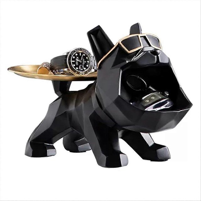 Dog Statue Sculpture Bulldog Animal Statue Room Decoration Accessorie