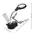 thumbnail image 4 of GUYUTING Adjustable Soldering Iron Magnifier Station with LED Lights Helping Hands Clamps 2.5X 5X Lens for Precise Soldering Tasks, 4 of 10