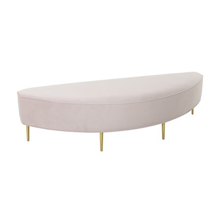 TOV Furniture Bianca Blush Velvet Queen Bench