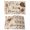 Light Beige, variant on Vintage Country Placemats Set of 6, Vintage Rustic Texas Stars Plants Branch Placemats for Dining Table, Place Mats for Kitchen Tabletop, Waterproof Wipeable Dining Table Mats Set
