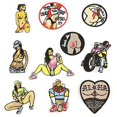thumbnail image 1 of 10 Uds insignias de Jeans parche Punk hierro en tela bordada parche apliques ropa suministros de costura oso de fresa Electrónica, 1 of 4
