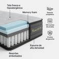 thumbnail image 2 of Colchon en Caja Individual Ortopedico Hibrido Memory Resorte 30cm Masconfort, 2 of 8