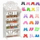 thumbnail image 1 of 1 zapatero para muñeca + 20 pares de zapatos para muñeca, diferentes colores surtidos, zapatos de tacón alto, botas para muñeca, zapatos planos, juego de repuesto para muñeca de 11,5 pulgadas (estante, 1 of 1