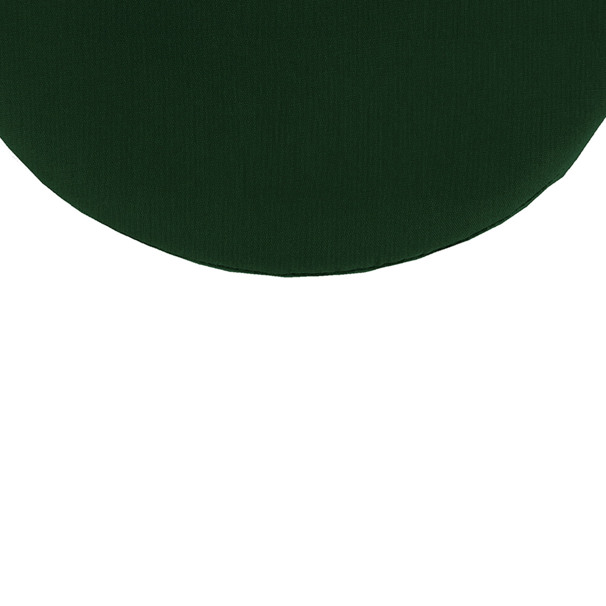 Jordan Manufacturing 16" Forest Green Solid Round Outdoor Bistro Chair Seat Cushion with Ties
