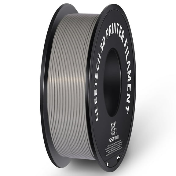 GEEETECH Grey PLA 3D Printer Filament 1.75mm Toughness Enhanced, Dimensional Accuracy /-0.03mm, 1kg (2.2lbs) , 1080 Feet (330m)per Roll, Vacuum Packaging, Fit for Most 3D FDM Printer