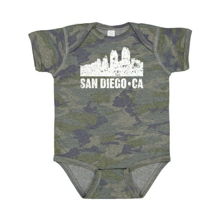 

Inktastic San Diego California Skyline with Grunge Gift Baby Boy or Baby Girl Bodysuit