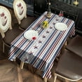 thumbnail image 2 of American Flag Independence Day Patriotic Table Cloth,Wrinkle Free Table Cover with Polyester,Waterproof Reusable Tablecloth for Kitchen Picnic Party (Rectangle,60x120inch), 2 of 6