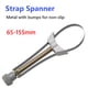 thumbnail image 5 of Llave de filtro de aceite de aluminio llave de correa ajustable de 65-155mm llave inglesa llave inglesa Universal herramientas manuales de reparación accesorios para automóviles, 5 of 8