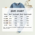 thumbnail image 7 of Zehjuhan Toddler Baby Solid Color Sweatshirt Outfit Long Sleeve Pullover Drawstring Pants Casual Fall Winter Brown，12-18M, 7 of 7