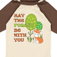 thumbnail image 4 of Inktastic May the Forest Be with You Cute Fox Boys or Girls Long Sleeve Baby Bodysuit, 4 of 5