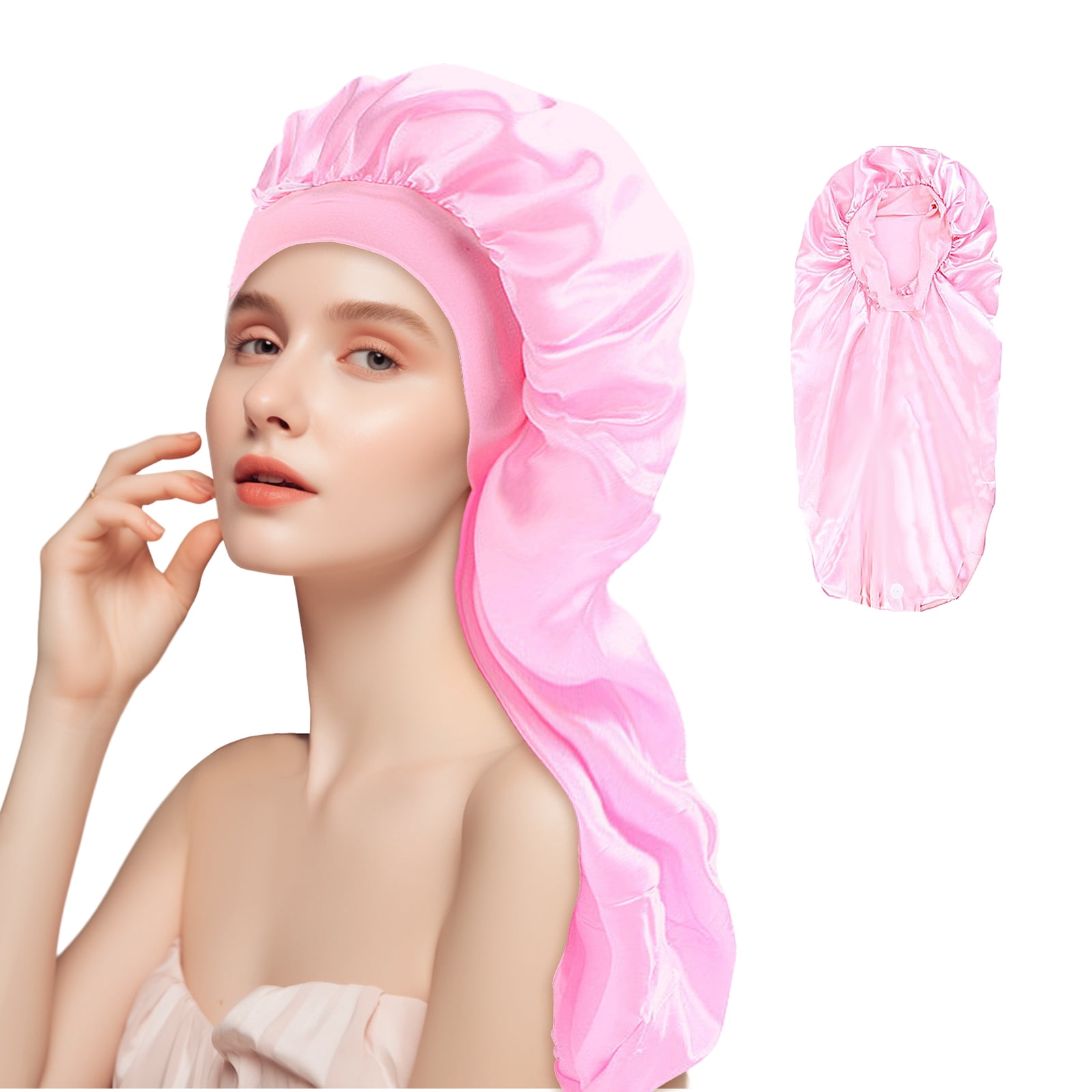 DODAMOUR, Satin Bonnet, Extra Long for Braids & Curly Hair  display picture 1