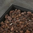 thumbnail image 4 of 35" Square MGO Fire Pit Table, 40,000 BTU All-Weather Propane Fire Pit for Outdoor Patio, Natural Stone Finish Fire Pit with Lava Rocks, Portable Backyard Fireplace (Propane Tank Not Included), 4 of 13