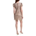 thumbnail image 2 of Adrianna Papell womens  Floral Embroidered Shift Short Dress, 8, Black, 2 of 3