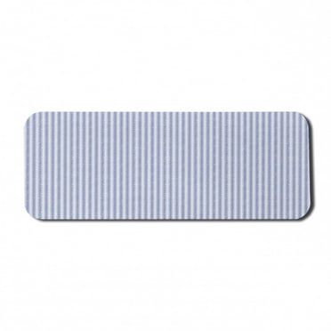 Geometric Computer Mouse Pad, Grungy Worn Pattern Geometric Scandinavian Style Inspired Triangles, Rectangle Non-Slip Rubber Mousepad Large, 31" x 12" Gaming Size, Ceil Blue and White, by Ambesonne