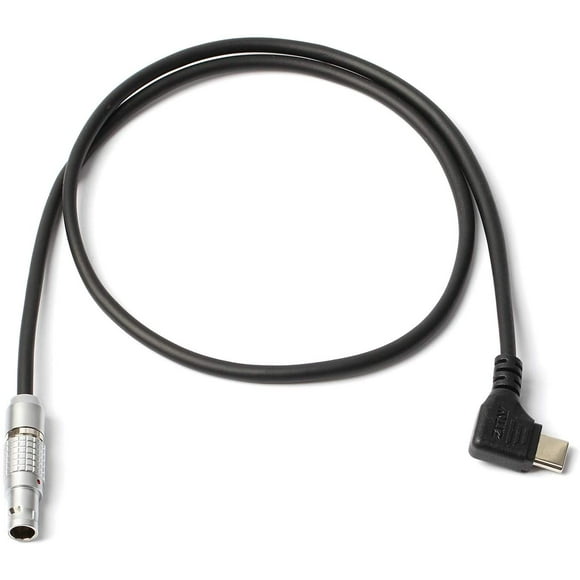 ZITAY USB C Mâle à 2 Broches Lemo Mâle Câble d'Alimentation Compatible pour le Lien Teradek ARRI Rouge Paralinx Preston Transvideo
