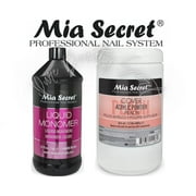 Mia Secret Liquid Monomer 32 oz & Cover Peach 1.5 lb