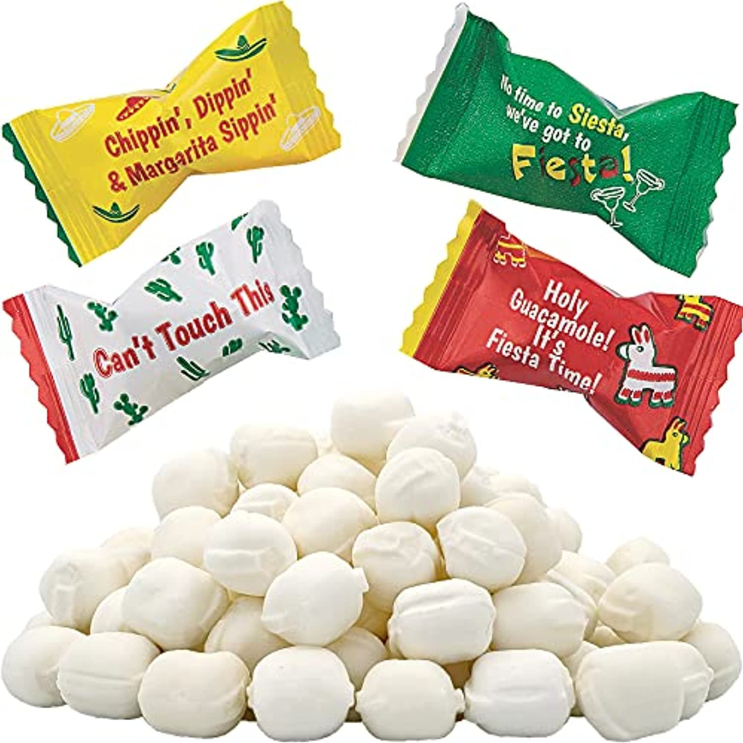 Fiesta Buttermints, Mint Candies, After Dinner Mints, Butter Mint Candy, Fat -Free, Kosher Certified, Individually Wrapped (55 Pieces)