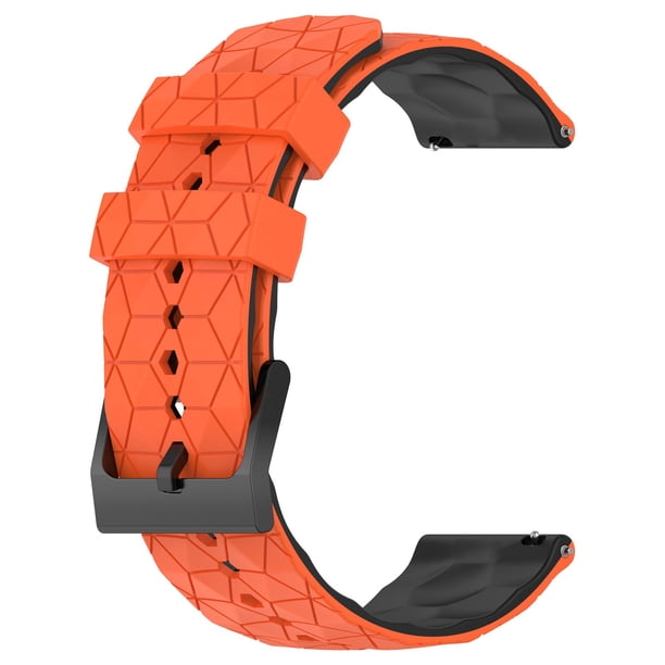 20mm Solid Color Silicone Sports Sweat Proof Correa de reloj con diseño de moda y fácil reemplazo