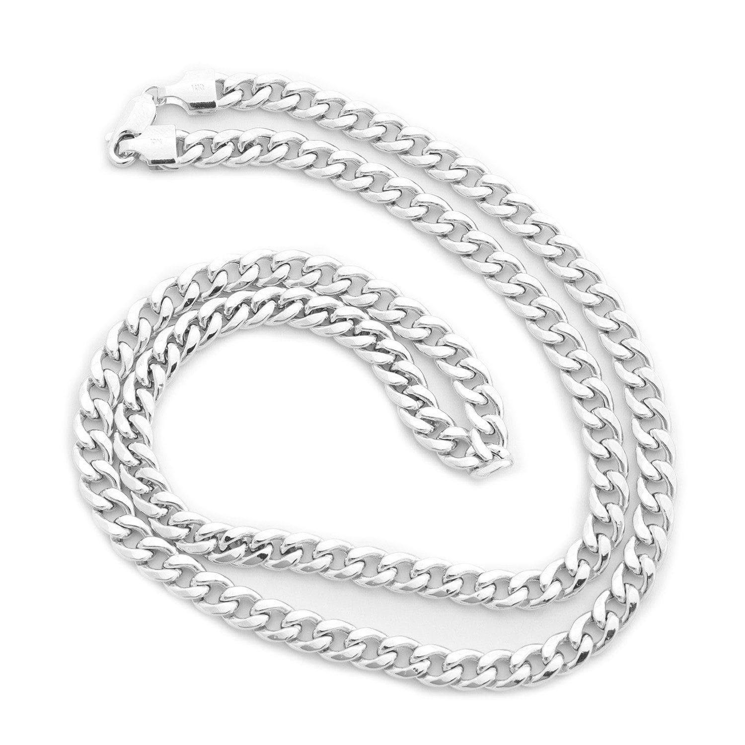 Beauniq Men's Solid 14k Yellow or White Gold 4.5mm Heavy Miami Cuban Link Chain Necklace, 20" 22" 24" by
